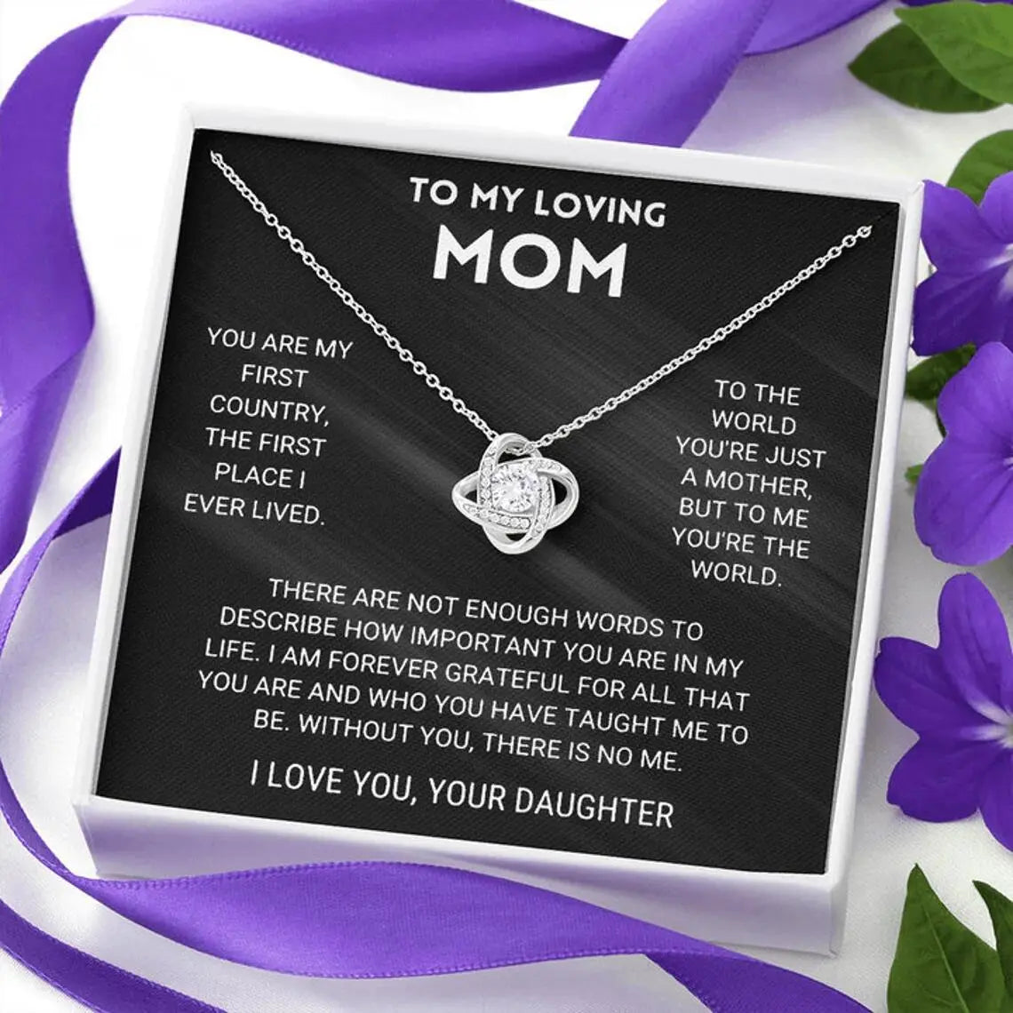 Happy Mother's Day-Infinity knot necklace