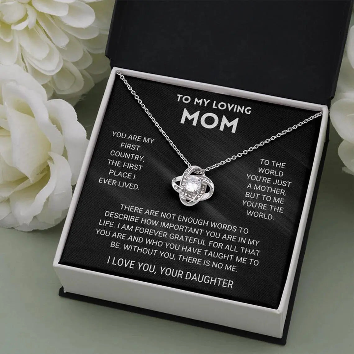 Happy Mother's Day-Infinity knot necklace