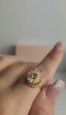 Sunflower Spinning Ring